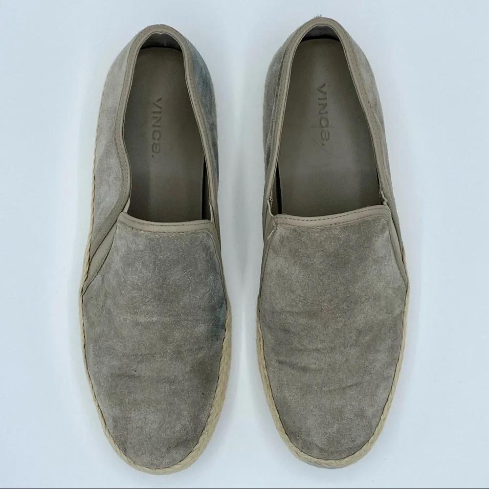 VINCE Light Wood Smoke Acker Slip-On Sneaker Size 7